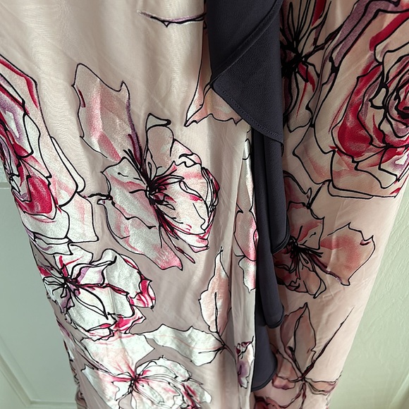Jacques Vert NWT Ruby Rose Floral Silk Maxi Dress **Size 12/US Size 10** 🌸🌸 - Picture 5 of 8